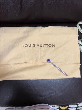 Louis Vuitton Beige Logo Dust Pouch